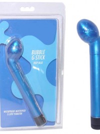 Vibrátor bod G voděodolný - BUBBLE G-STICK - Modrá